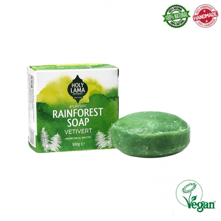 Rainforest Sapone Ayurvedico con Vetivert - Holy Lama Naturals - 100gr.