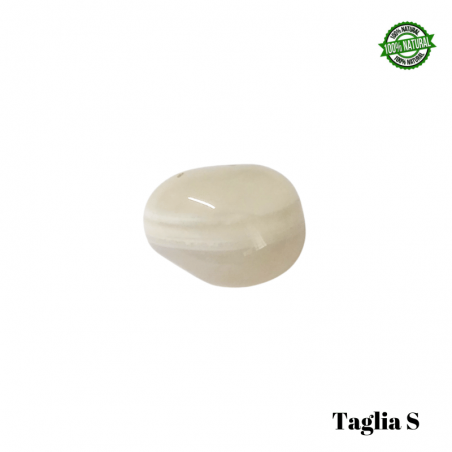 Agata Bianca Pietra Burattata Small (± 20/30mm - ± 10/18gr.) - Qualità A
