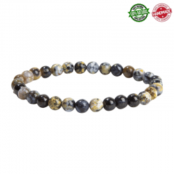 Braccialetto Diaspro Blu Oceano perline pietra naturale da 6mm - Qualità A