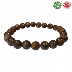 Bracciale Bronzite perle pietra naturale da 8mm - Qualità AB