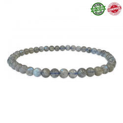 Braccialetto Labradorite perline in pietra naturale da 4mm - Qualità A