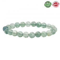 Bracciale Fluorite Verde perle in pietra naturale da 8mm - Qualità A