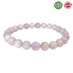 Bracciale Kunzite perle pietra naturale da 8mm - Qualità AB