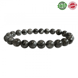 Braccialetto Larvikite perle in pietra naturale da 8mm - Qualità AB