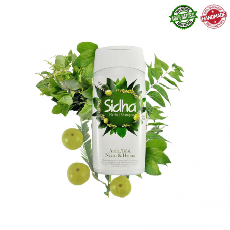 Shampoo Ayurvedico Amla, Tulsi, Neem e Henna – 180ml