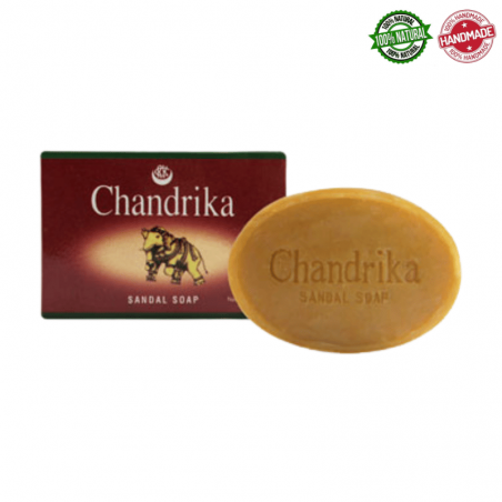 Saponetta ayurvedica Chandrika al Sandalo - 75gr.