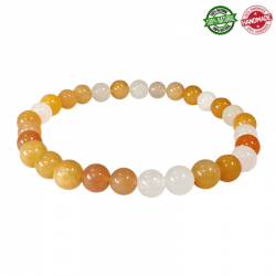 Braccialetto Giada Multicolore perline in pietra naturale da 6mm - Qualità AB