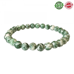 Braccialetto Giada Verde perline in pietra naturale da 6mm - Qualità AB