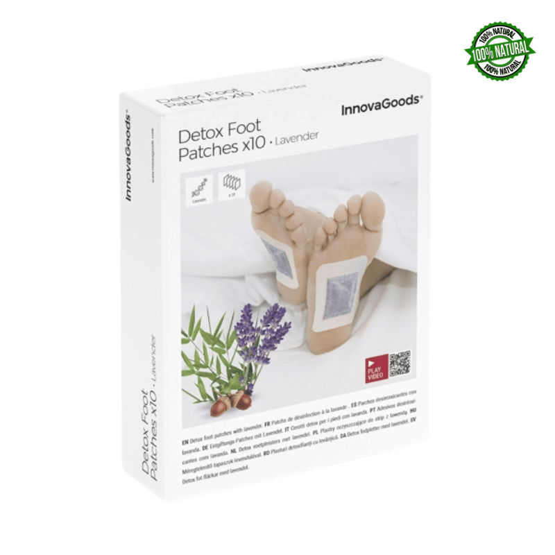 Cerotti naturali alla Lavanda disintossicanti per Piedi - 10 Pezzi