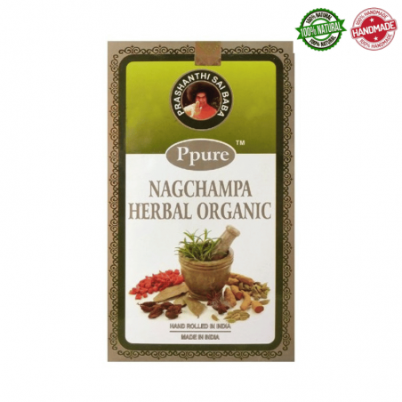 Erbe Biologiche Bastoncini incenso Ppure Nag Champa Herbal Organic Ayurvedic