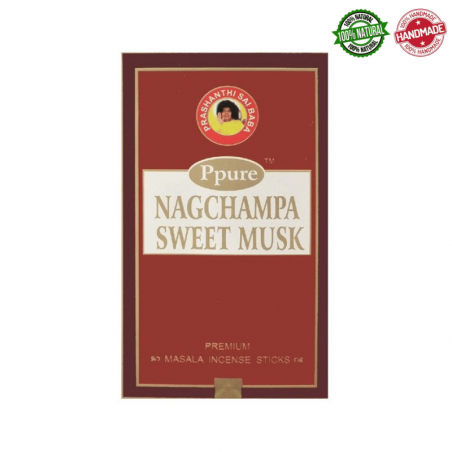 Dolce Muschio Bastoncini incenso Ppure Nag Champa Sweet Musk Ayurvedic