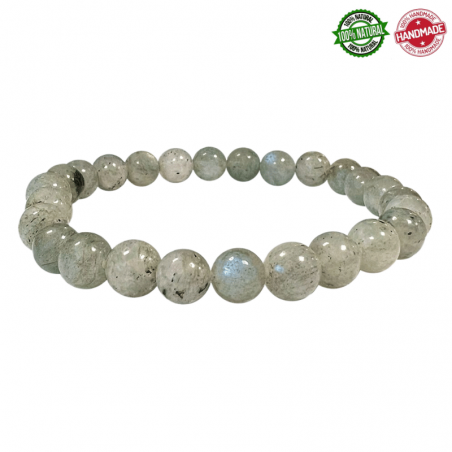 Braccialetto Labradorite perline in pietra naturale da 6mm - Qualità AB