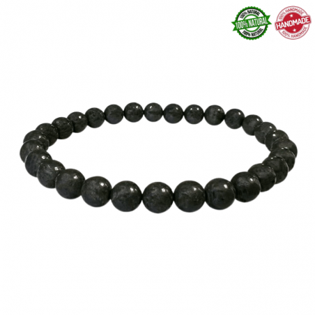 Braccialetto Shungite perline da 6mm in Pietra Naturale - Qualità A