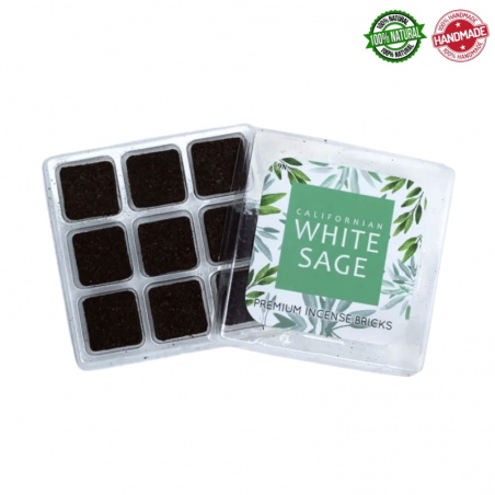 Salvia Bianca 9 Mattoncini di incenso Aromafume White Sage - 40gr.
