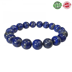 Bracciale Lapislazzuli perle da 10mm in Pietra Naturale - Qualità A
