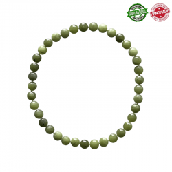 Braccialetto Giada Nefrite perline in pietra naturale da 4mm - Qualità A