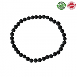 Braccialetto Pietra Lavica perline Naturali da 4mm - Qualità AB