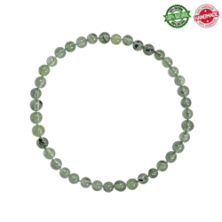 Braccialetto Prehnite perline in pietra naturale da 4mm - Qualità A