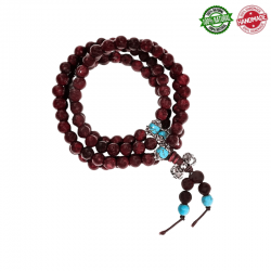 Mala Tibetano in legno con...