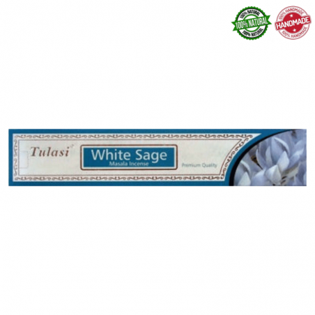 Salvia Bianca Bastoncini incenso Tulasi White Sage Premium Masala