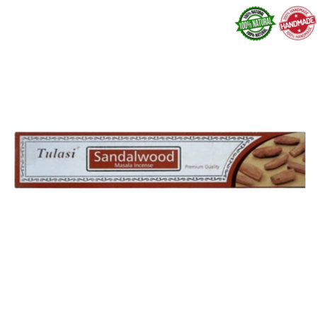 Legno di Sandalo Bastoncini incenso Tulasi Sandalwood Premium Masala