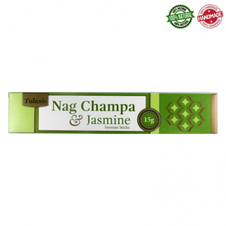 Gelsomino Bastoncini incenso Tulasi Nag Champa Jasmine Masala