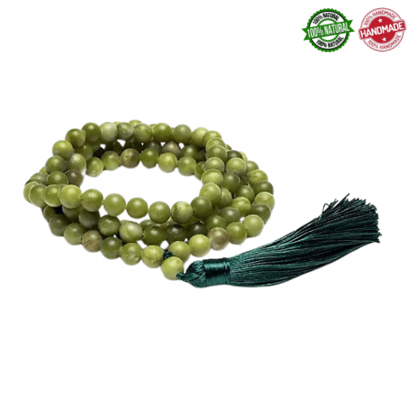 Mala Tibetano 108 perle Giada Xinyi da 8mm in pietra naturale - Qualità A