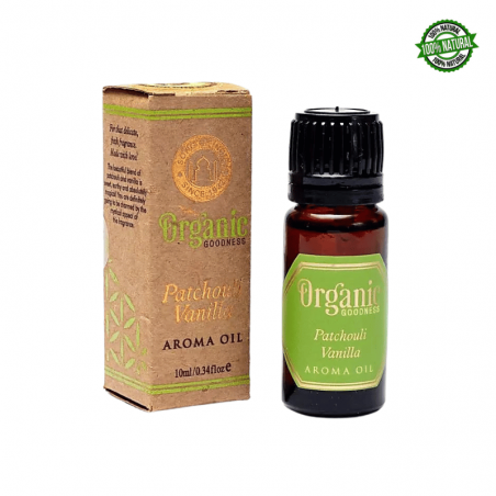 Patchouli & Vaniglia Olio Aromatico Song of India Patchouli & Vanilla Organic Goodness - 10ml