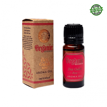 Rosa Olio Aromatico Song of India Desi Gulab Rose Organic Goodness - 10ml