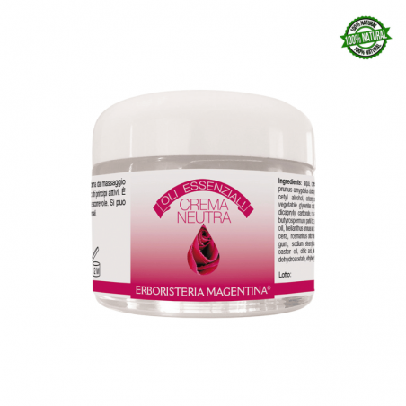 Crema neutra per la veicolazione degli oli essenziali e massaggi - 50ml