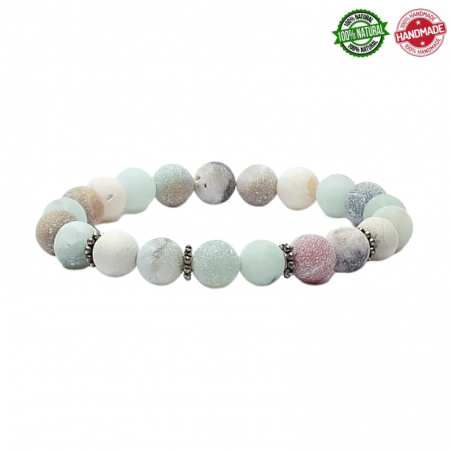 Mala Tibetano braccialetto con Amazzonite - 21 grani