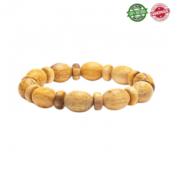 Palo santo Braccialetto con grani ad anello e ovali
