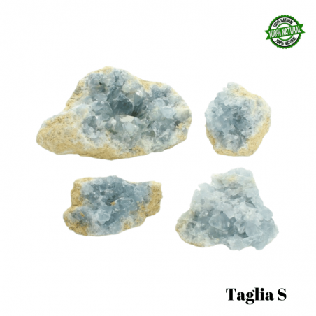 Celestina Drusa Small - (± 4/7cm - ± 70/99gr.) - Qualità A