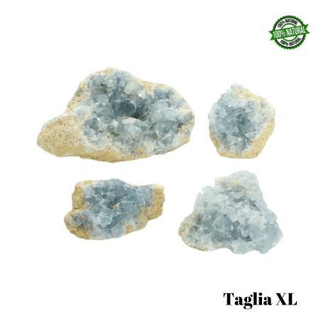 Celestina Drusa XL - (± 8/11cm - ± 201/240gr.) - Qualità A