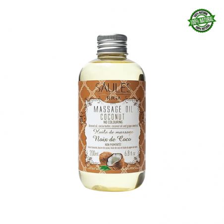 Cocco Olio da Massaggio miscelato con Olio di Vinaccioli e Mandorla - 200ml