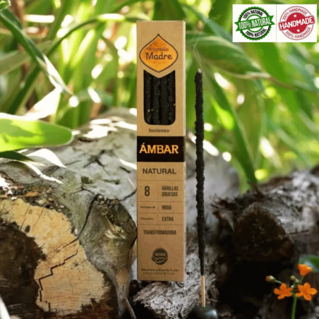 Ambra - 8 Bastoni Smudge 100% Naturale - Sagrada Madre