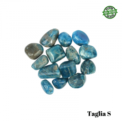 Apatite Blu Pietra Burattata Small (± 20/30mm - ± 10/18gr.) - Qualità A