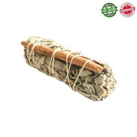 Salvia Bianca & Cannella Smudge White Sage & Cinnamon - (10-12cm - 25-30gr)
