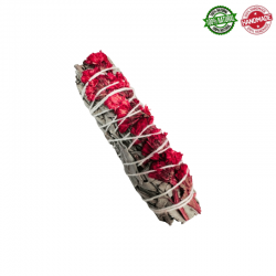 Salvia Bianca della California e Fiori Rossi di Statice Sinuata Smudge - (10-12cm - 25-30gr.)