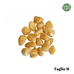 Calcite Arancione Pietra Burattata Medium (± 25/35mm - ± 19/29gr.) - Qualità A