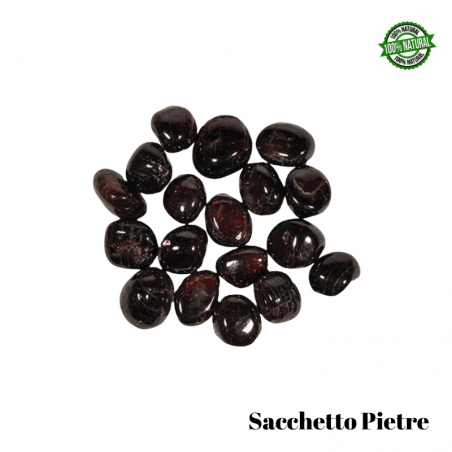 Granato Sacchetto Pietre Burattate (3 Pietre - 50gr.) - Qualità AB