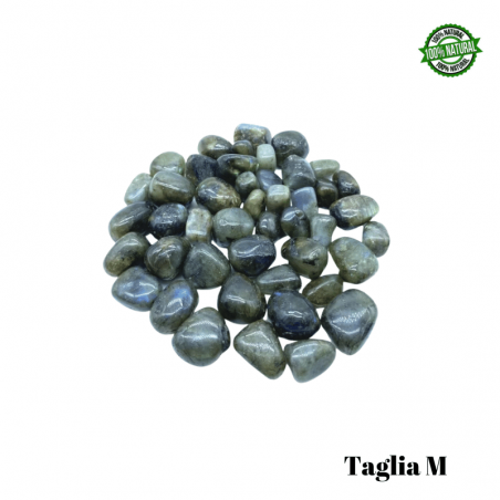 Labradorite Pietra Burattata Medium (± 25/35mm - ± 19/29gr.) - Qualità A
