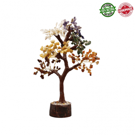 Albero con gemme 7 Chakra - 300 Gemme
