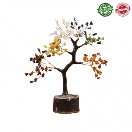 Albero con gemme 7 Chakra - 160 Gemme