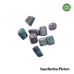 Rubino in Fuchsite Sacchetto Pietre Burattate (2 Pietre - 50gr.) - Qualità A