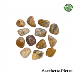 Agata Crazy Lace Sacchetto Pietre Burattate (3/4 Pietre - 50gr.) - Qualità A