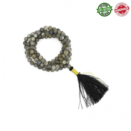 Mala Tibetano 108 perle Labradorite da 6mm in pietra naturale - Qualità AA