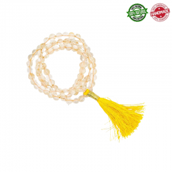 Mala Tibetano 108 perle Citrino da 6mm in pietra naturale - Qualità AA
