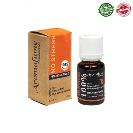 Franchincenso "No Stress" 100% Olio Essenziale Puro Frankincense Aromafume - Therapeutic Grade - 10ml