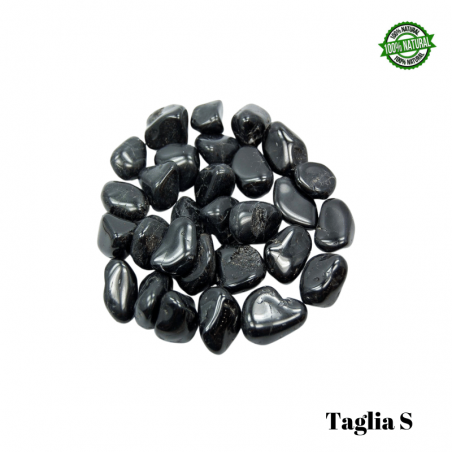 Tormalina Nera Pietra Burattata Small (± 20/30mm - ± 10/18gr.) - Qualità A